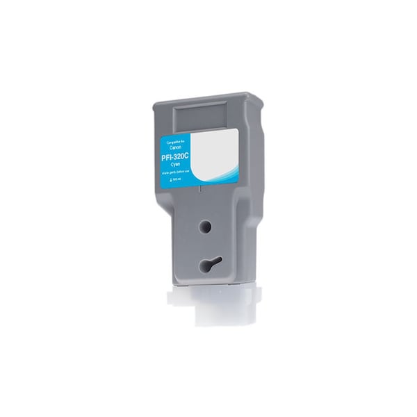 Cig WF Non-OEM New Cyan Wide Format Ink Cartridge for Canon PFI-320 WCPFI320C - main